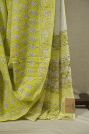 Pista Green HBP Cotton Saree - SRPGCS3703