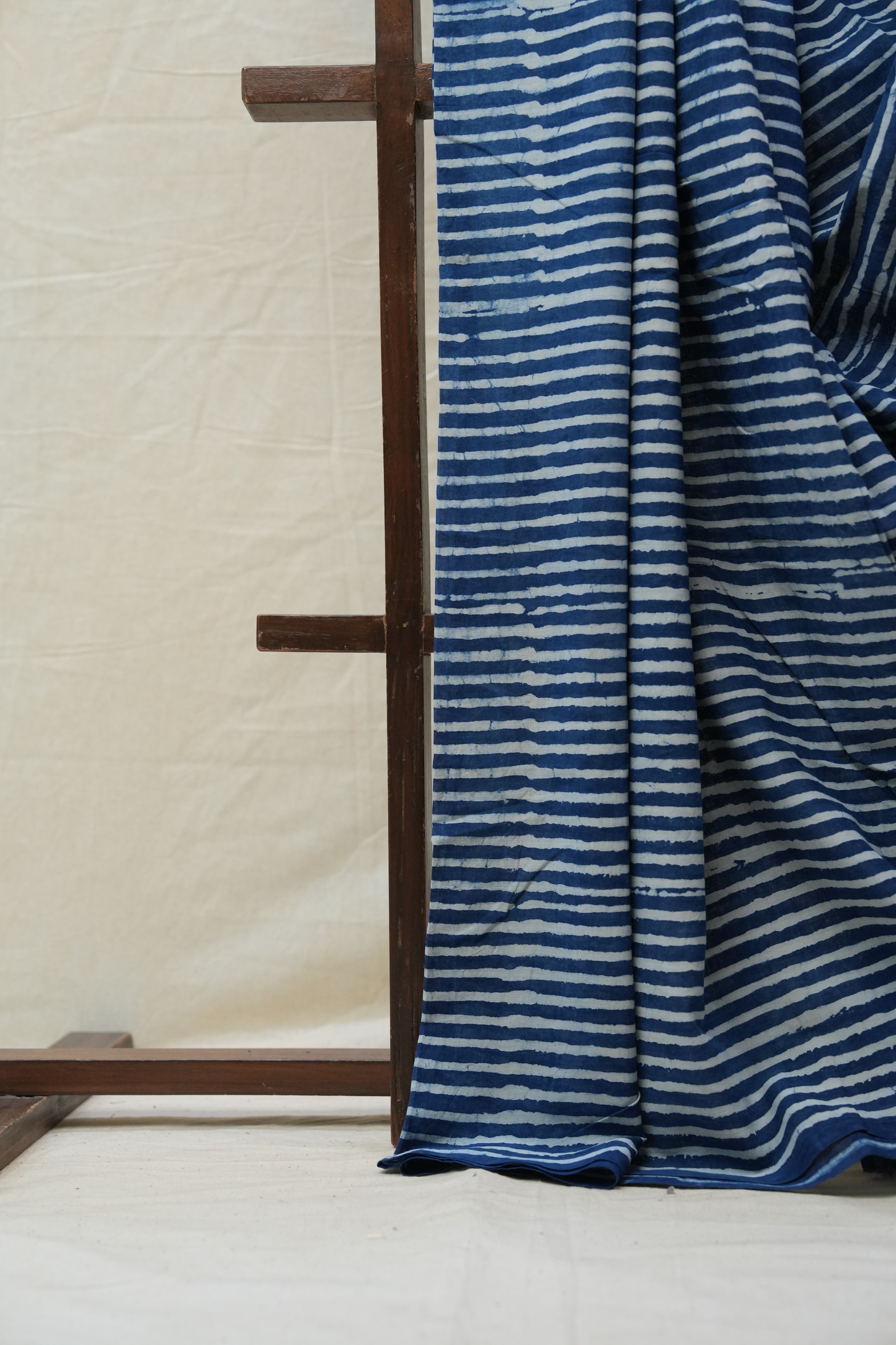 Indigo HBP Cotton Saree - SRICS2631