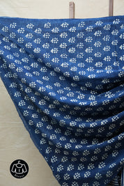 Indigo HBP Cotton Saree - SRICS2631