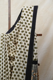 Cream HBP Cotton Saree - SRCCS2629