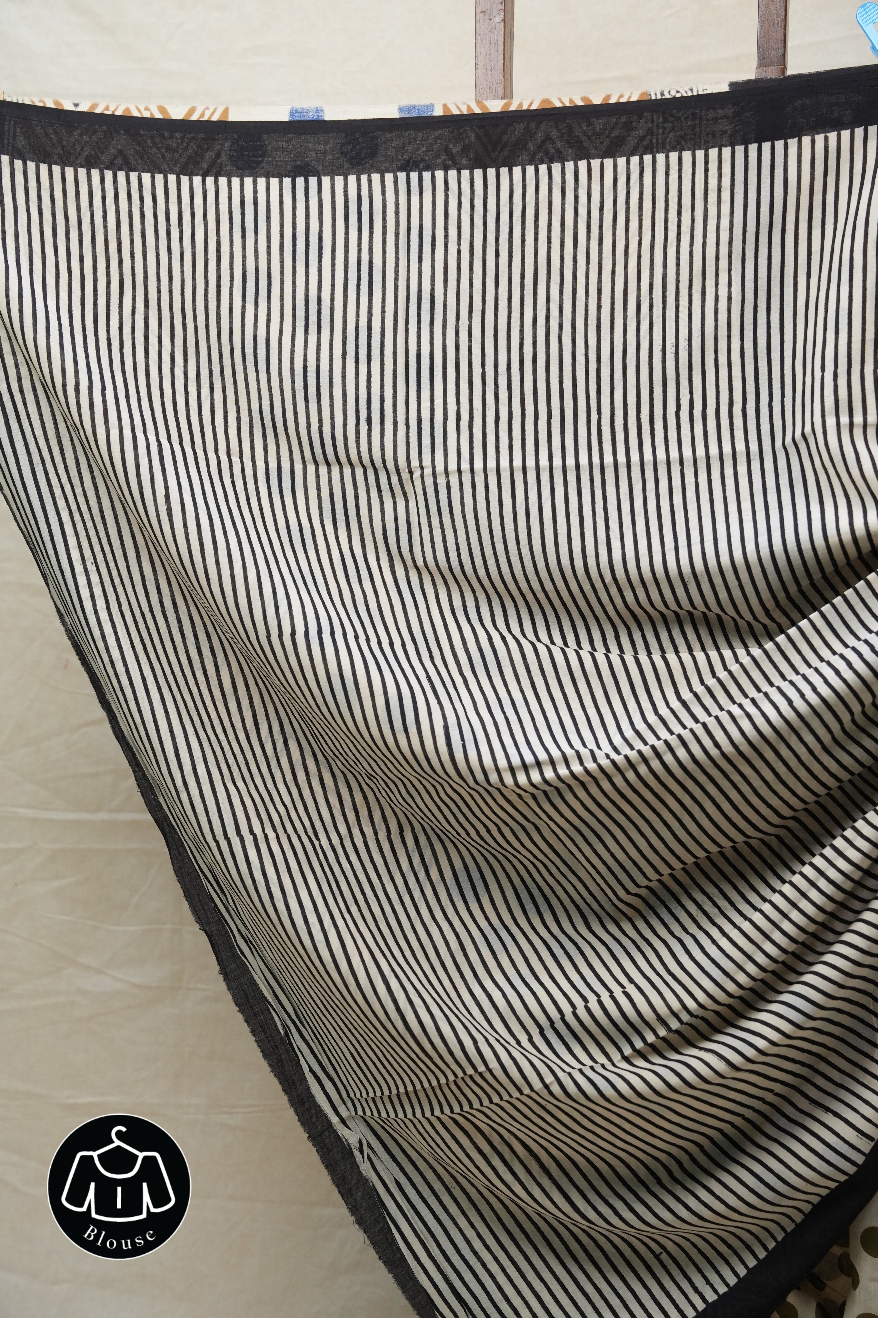 Cream HBP Cotton Saree - SRCCS2629