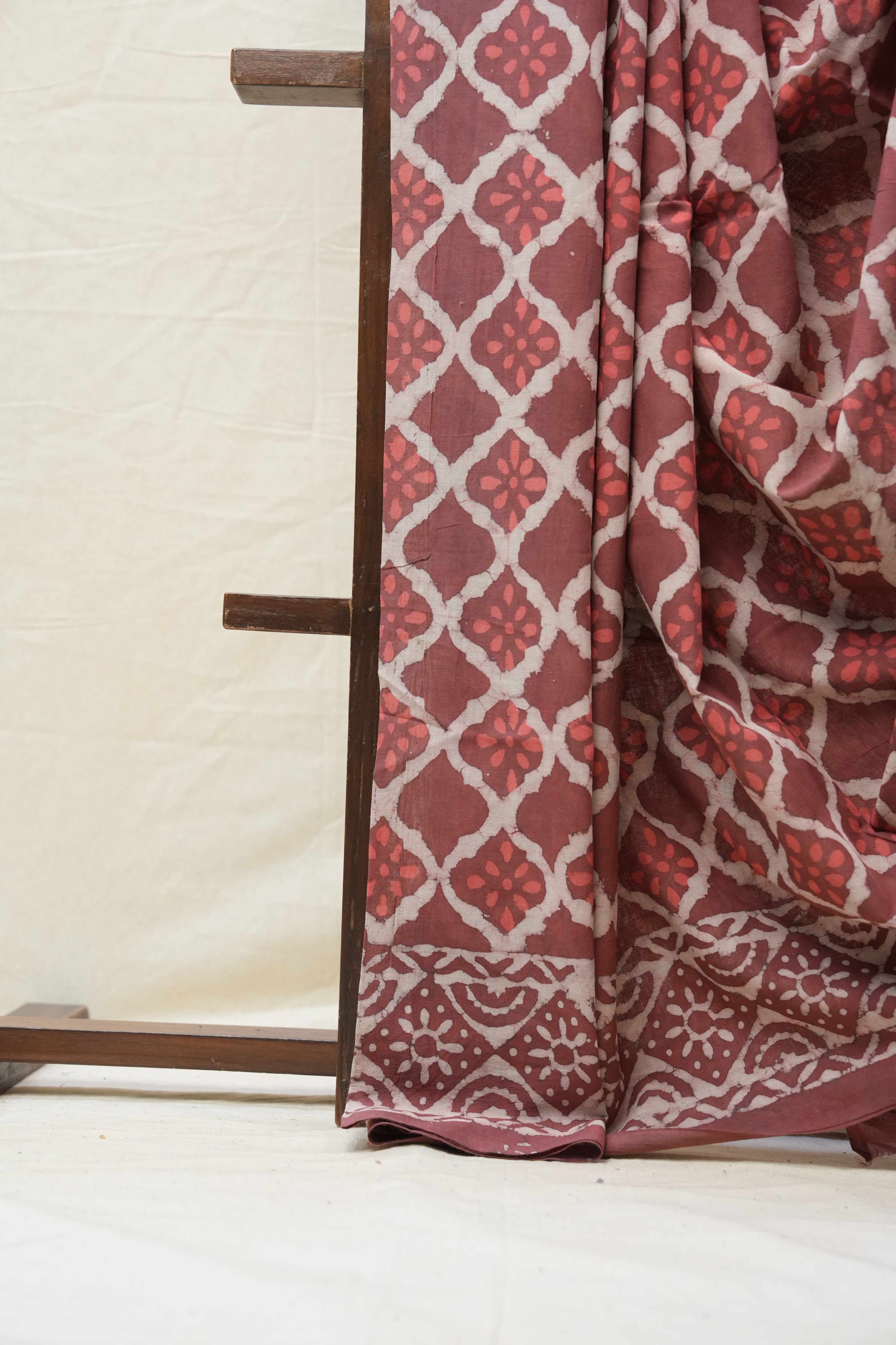 Magenta HBP Cotton Saree - SRMCS2628