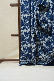 Indigo HBP Cotton Saree - SRICS2576