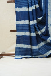 Indigo HBP Cotton Saree - SRICS2582