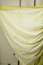 Pista Green HBP Cotton Saree - SRPGCS3703