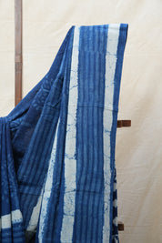 Indigo HBP Cotton Saree - SRICS2582