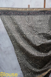 Maroon HBP Cotton Silk Saree With Maheshwari Border - SRMCSS1010