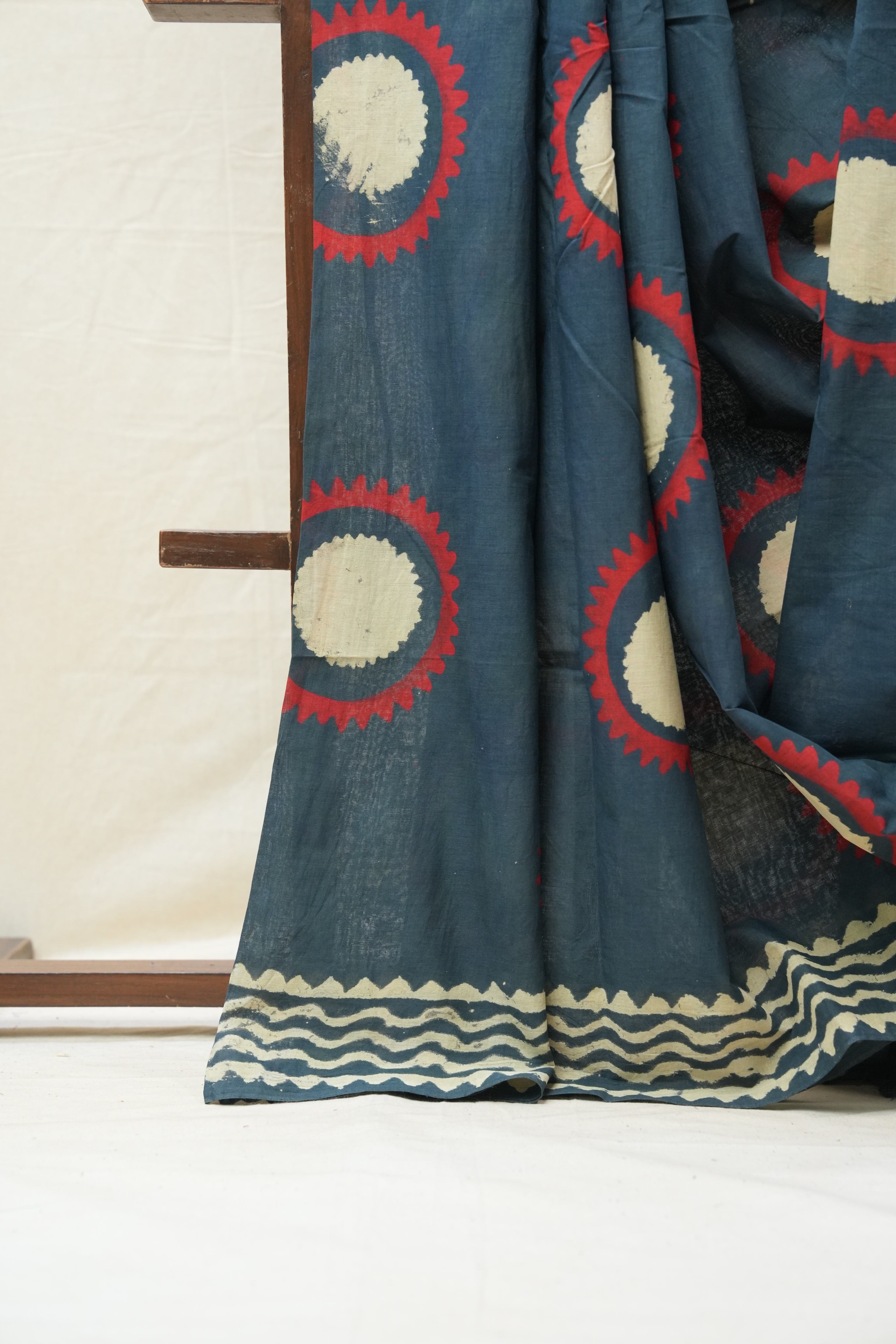 Dark Green HBP Cotton Saree - SRDGCS2584