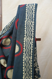 Dark Green HBP Cotton Saree - SRDGCS2584