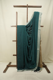 Green Bengal Cotton Saree - SRGBCS190