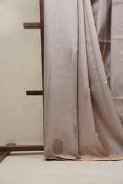 Beige Raw Silk Saree - SRBRSS719