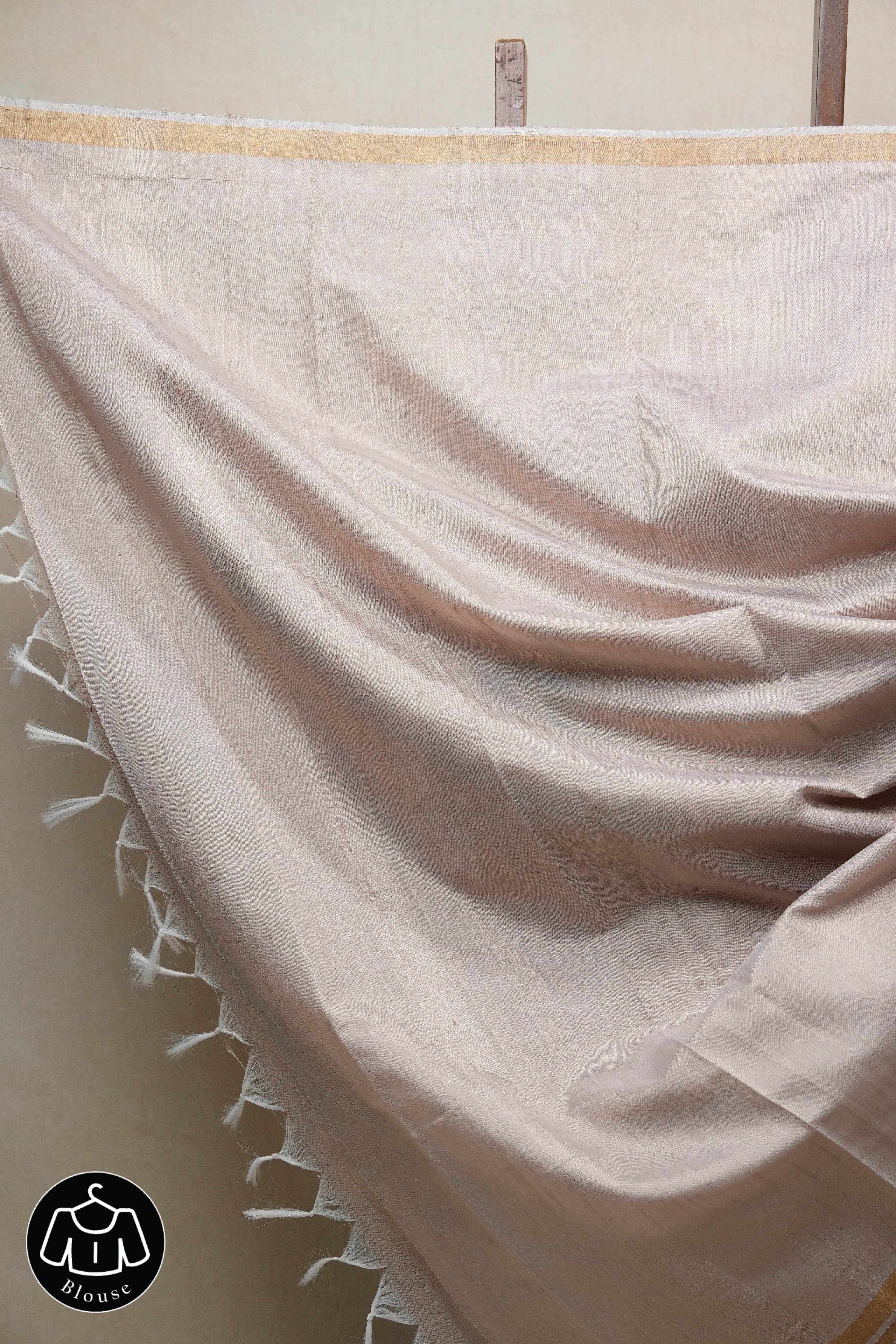 Beige Raw Silk Saree - SRBRSS719