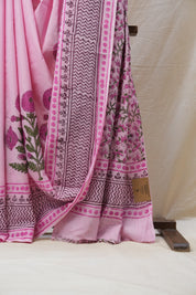 Pink HBP Cotton Saree - SRPCS2581