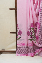 Pink HBP Cotton Saree - SRPCS2581