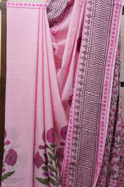 Pink HBP Cotton Saree - SRPCS2581