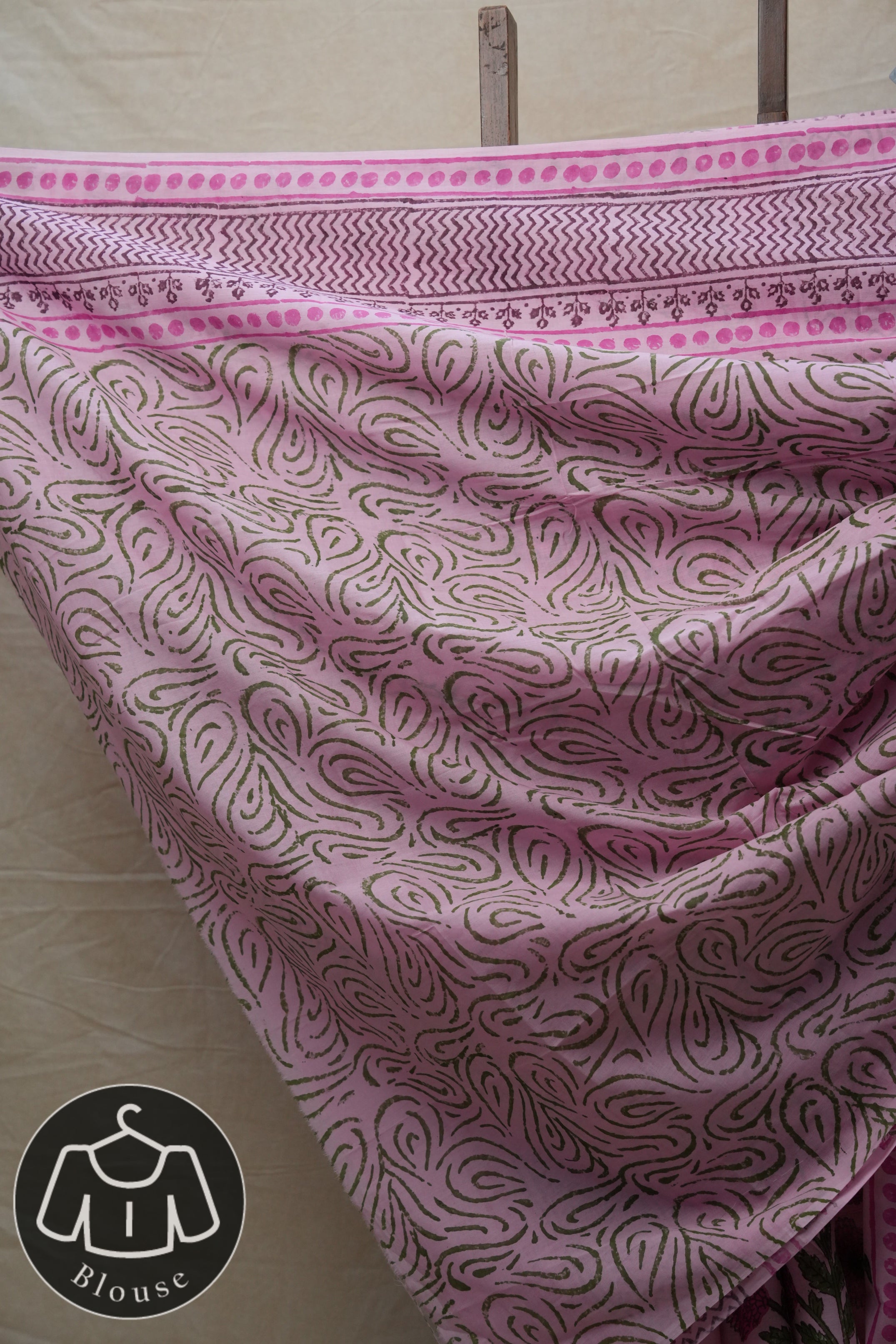 Pink HBP Cotton Saree - SRPCS2581