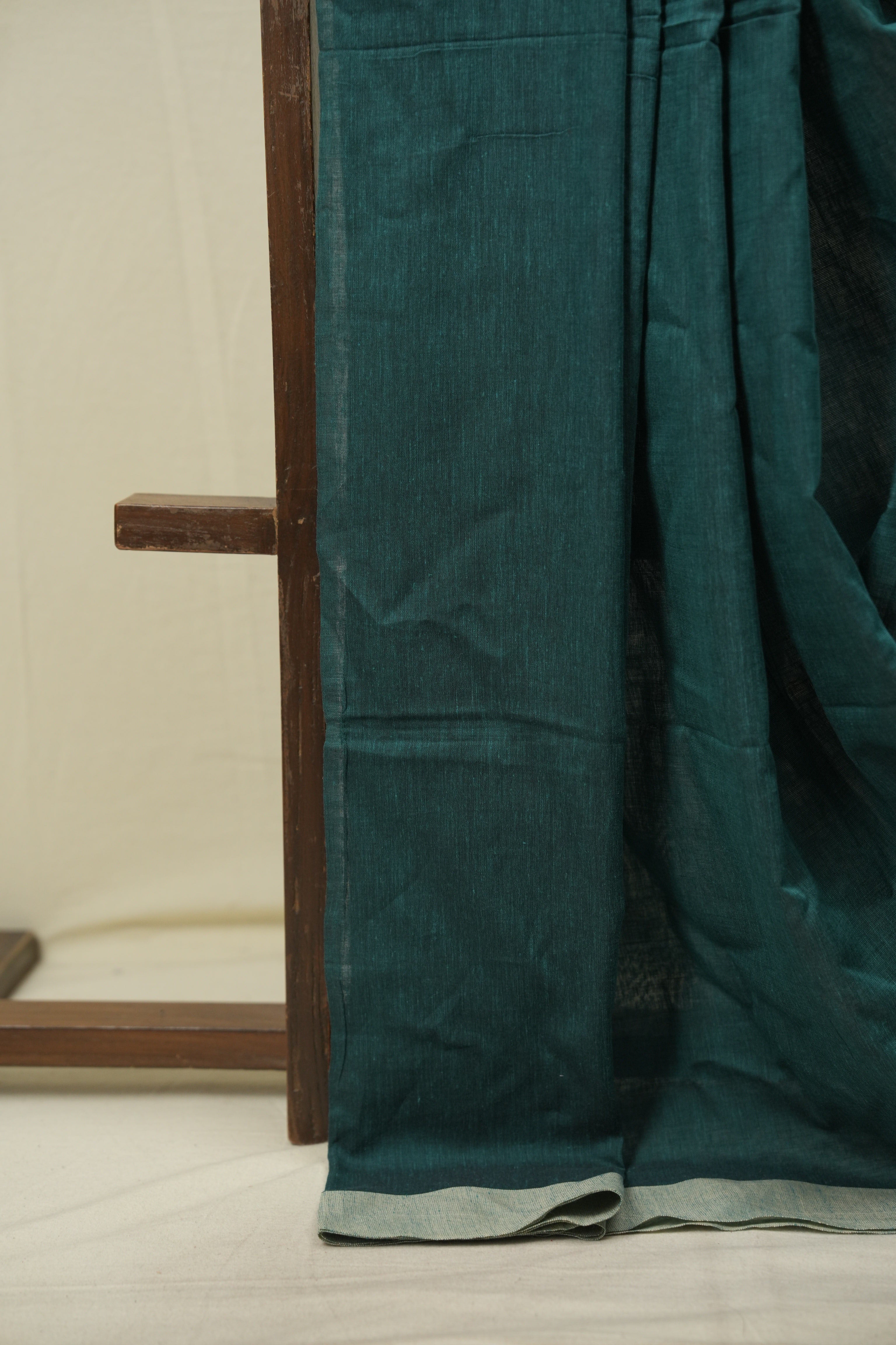 Green Bengal Cotton Saree - SRGBCS190