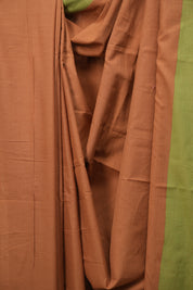 Rust Orange Cotton Ilkal Saree - SROCIS1053