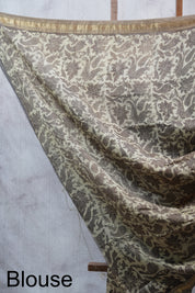 Cream HBP Cotton Silk Saree With Maheshwari Border - SRCCSS1016