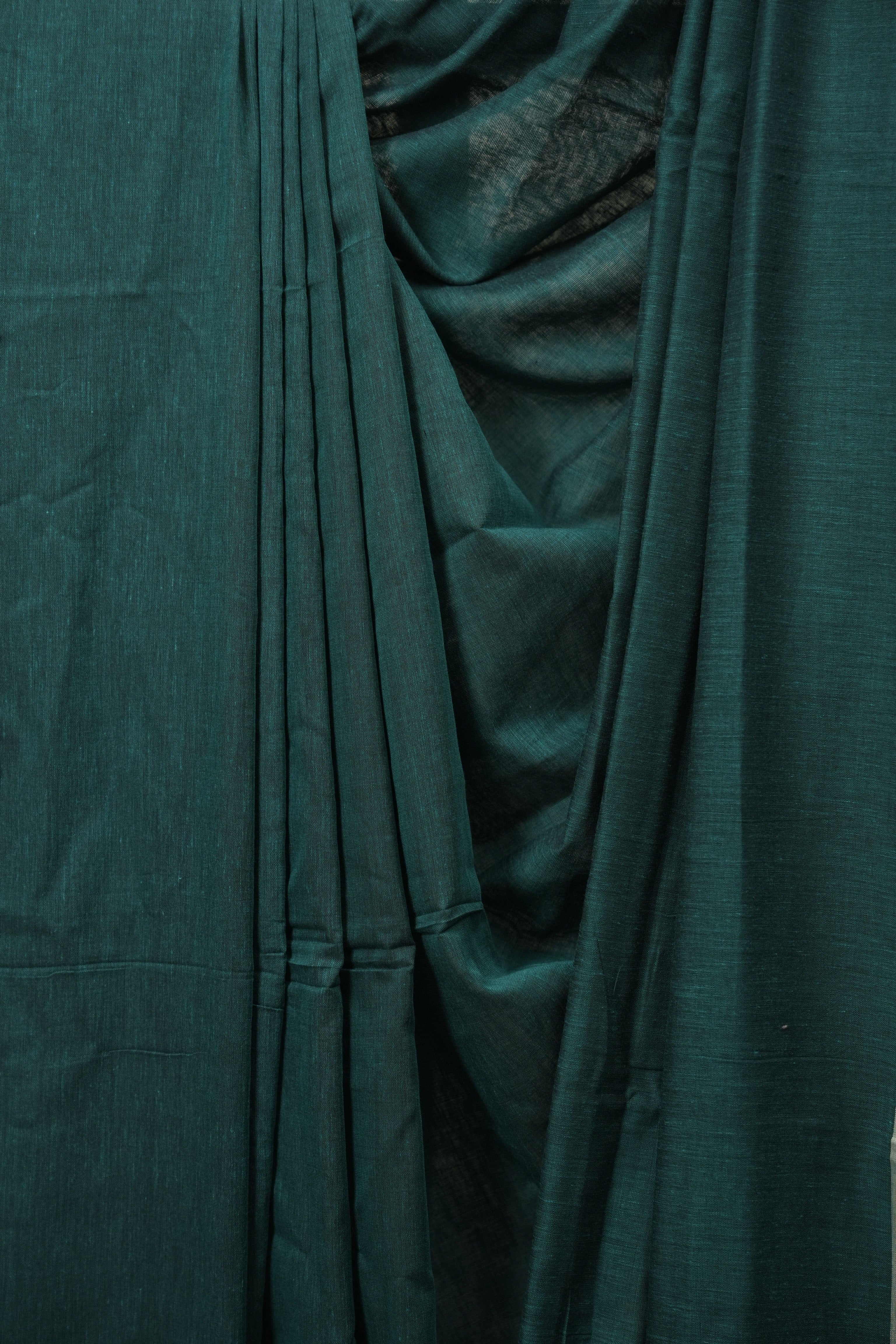 Green Bengal Cotton Saree - SRGBCS190