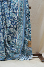 Blue HBP Cotton Saree - SRBCS2604