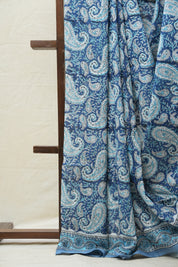 Blue HBP Cotton Saree - SRBCS2604