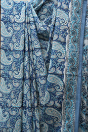 Blue HBP Cotton Saree - SRBCS2604
