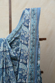 Blue HBP Cotton Saree - SRBCS2604