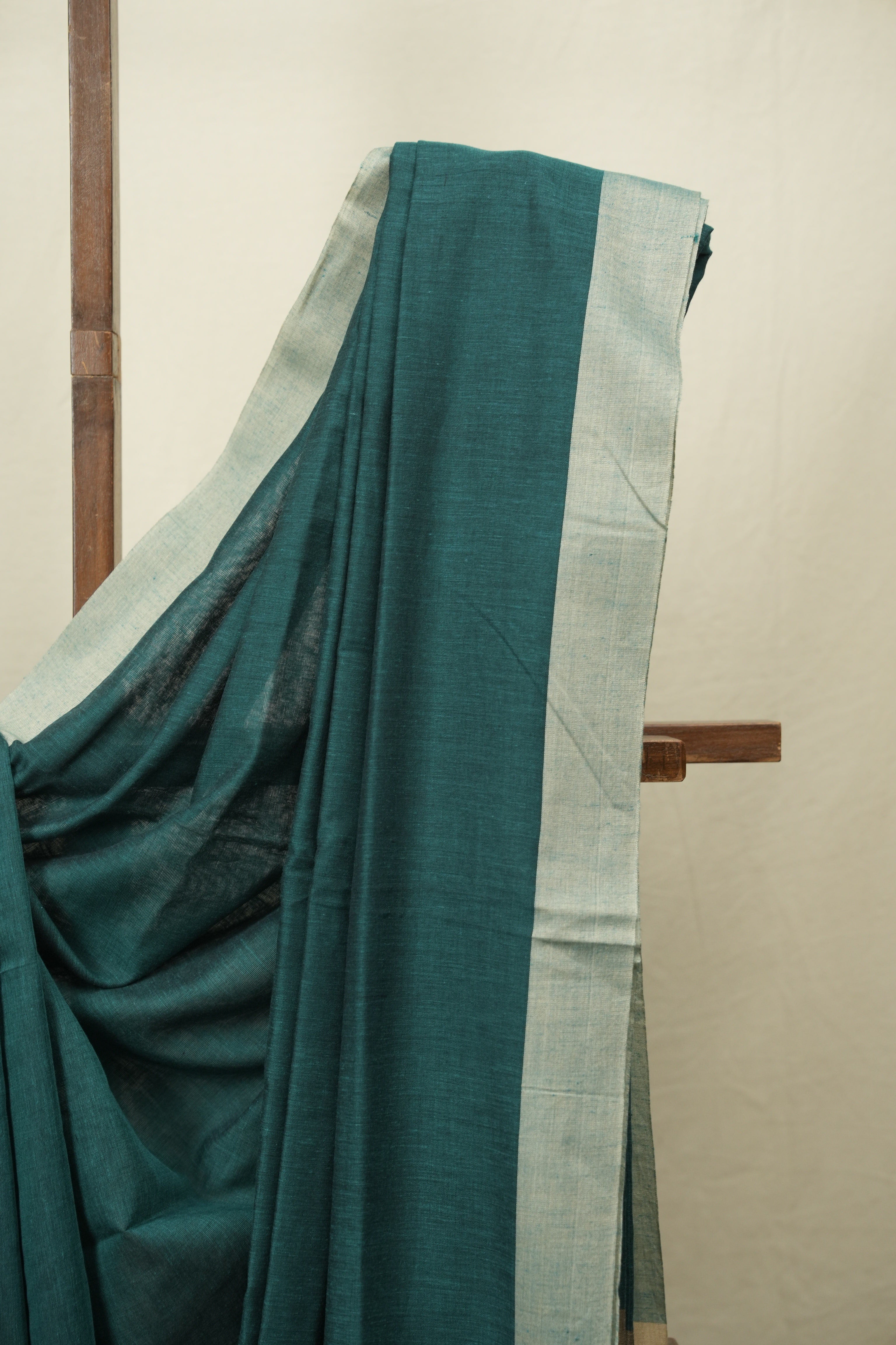Green Bengal Cotton Saree - SRGBCS190