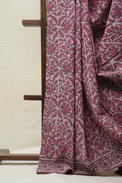 Magenta HBP Cotton Saree - SRMCS2605