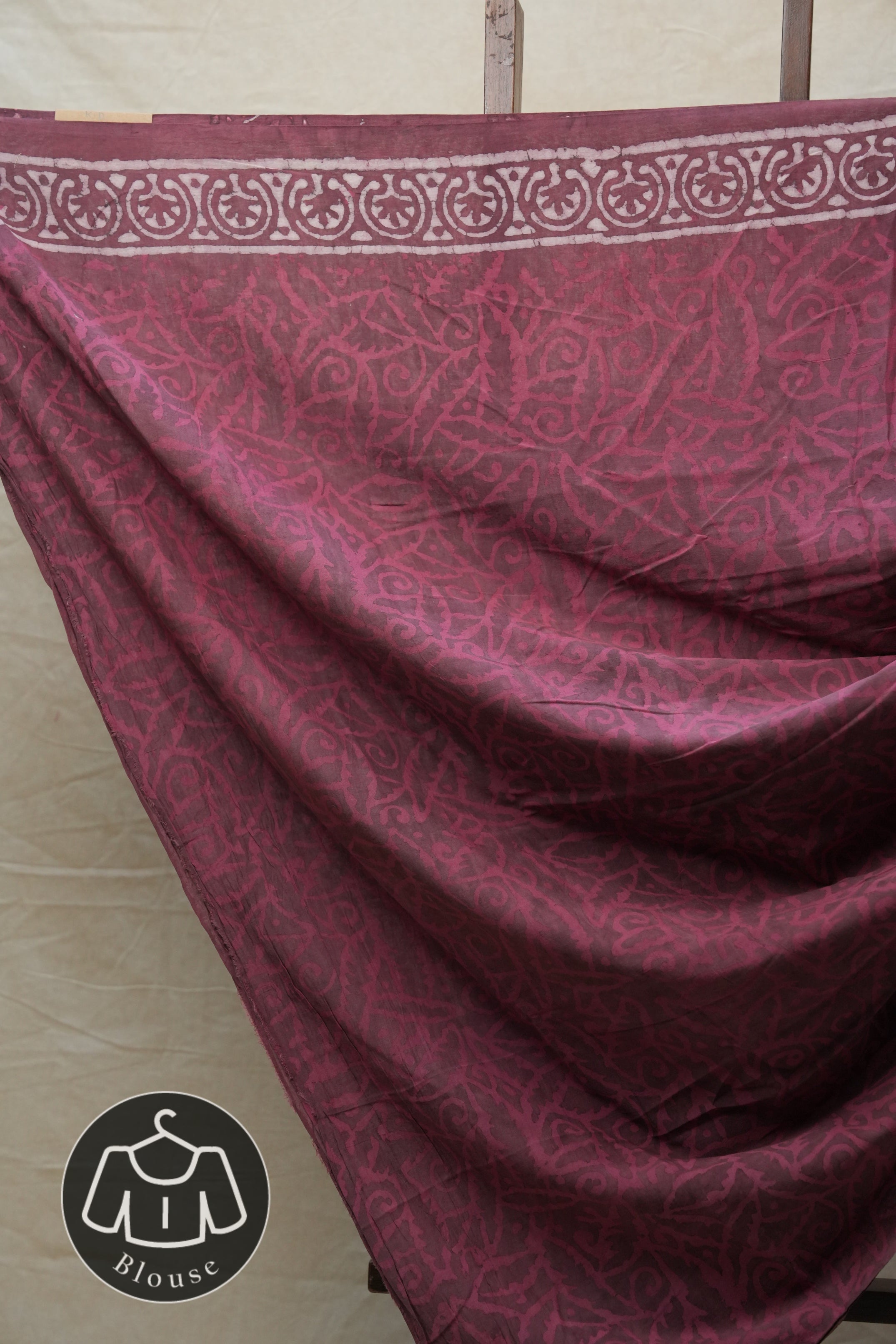 Magenta HBP Cotton Saree - SRMCS2605