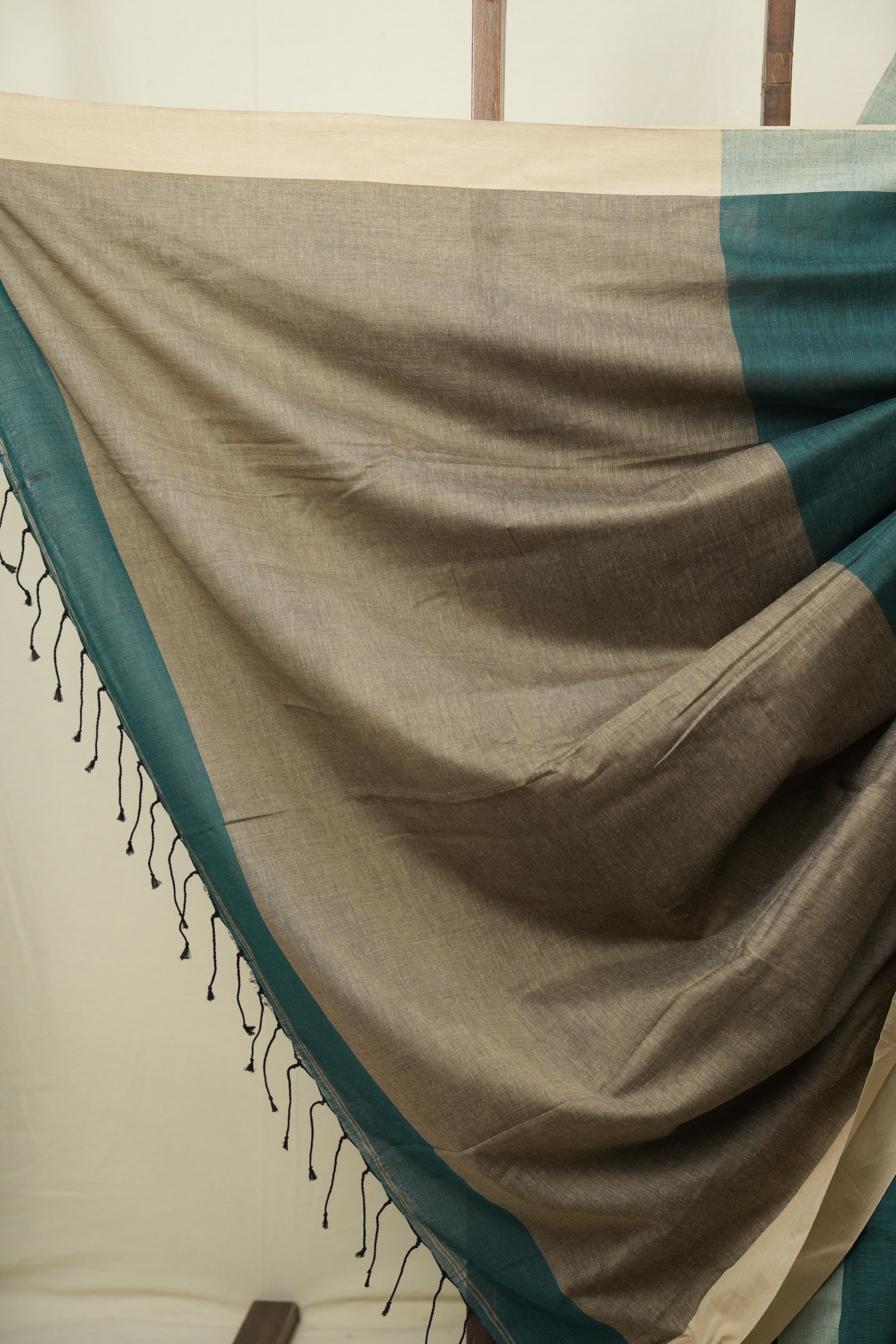 Green Bengal Cotton Saree - SRGBCS190