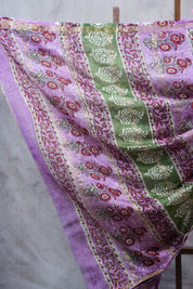 White HBP Cotton Silk Saree With Maheshwari Border - SRWCSS1031