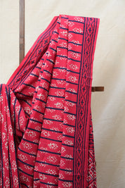 Red HBP Cotton Saree - SRRCS2603