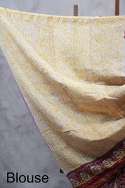 Red HBP Cotton Silk Saree With Maheshwari Border - SRRCSS1033