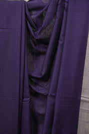 Purple Bengal Cotton Saree - SRPBCS200