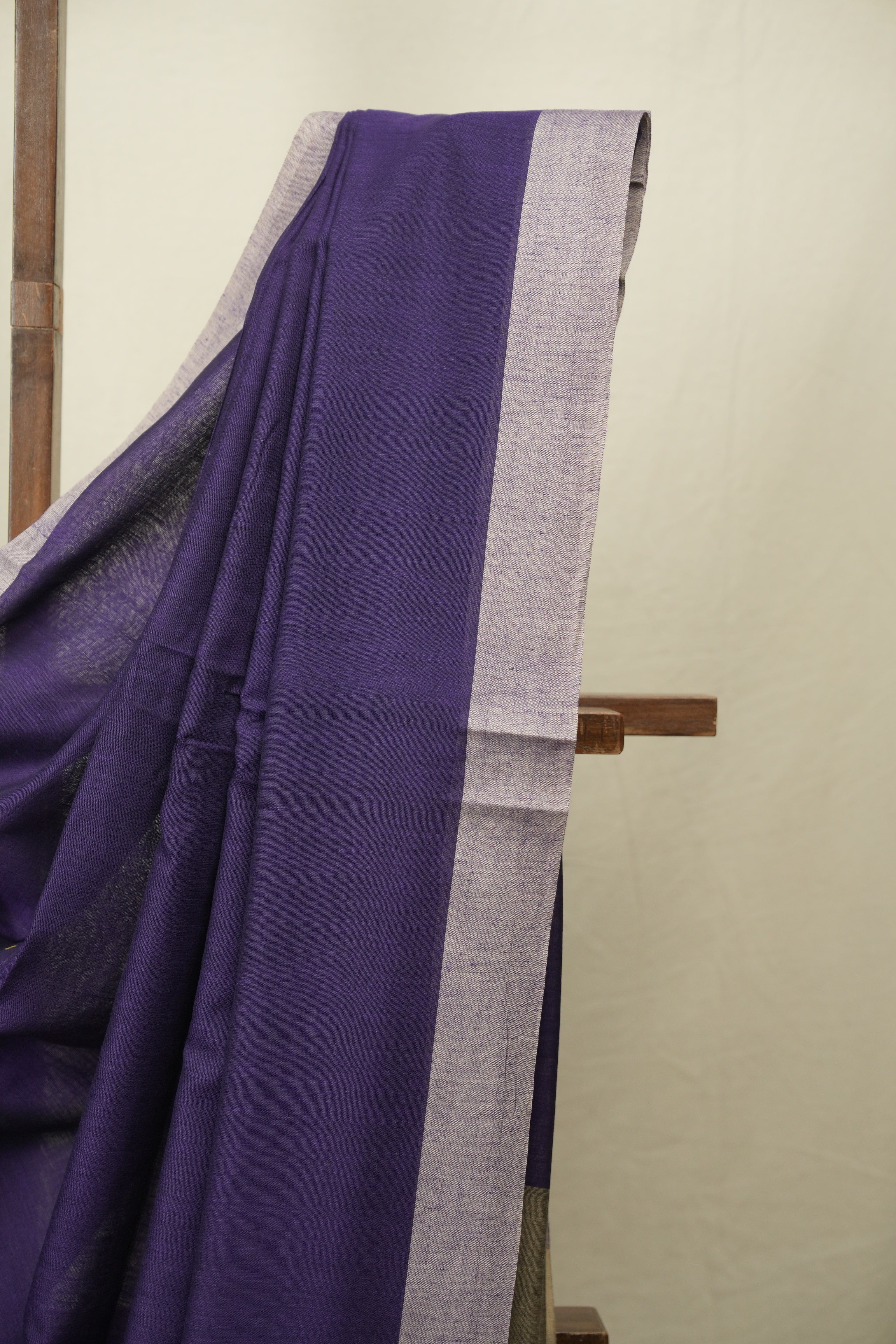 Purple Bengal Cotton Saree - SRPBCS200