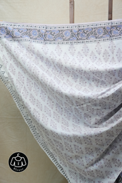 White HBP Cotton Saree - SRWCS2571