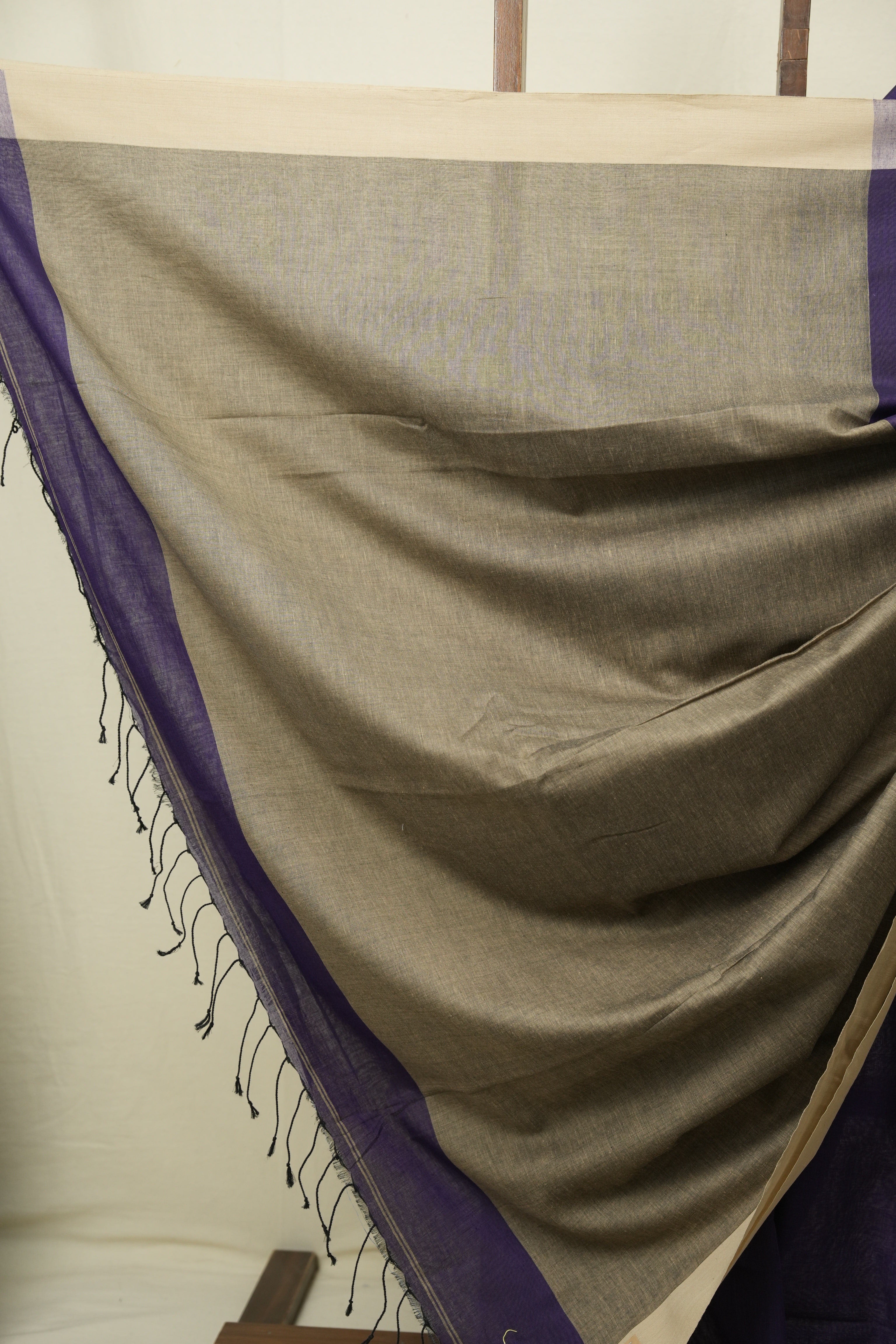 Purple Bengal Cotton Saree - SRPBCS200