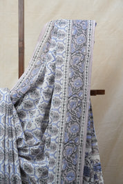 White HBP Cotton Saree - SRWCS2575