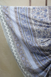 White HBP Cotton Saree - SRWCS2575