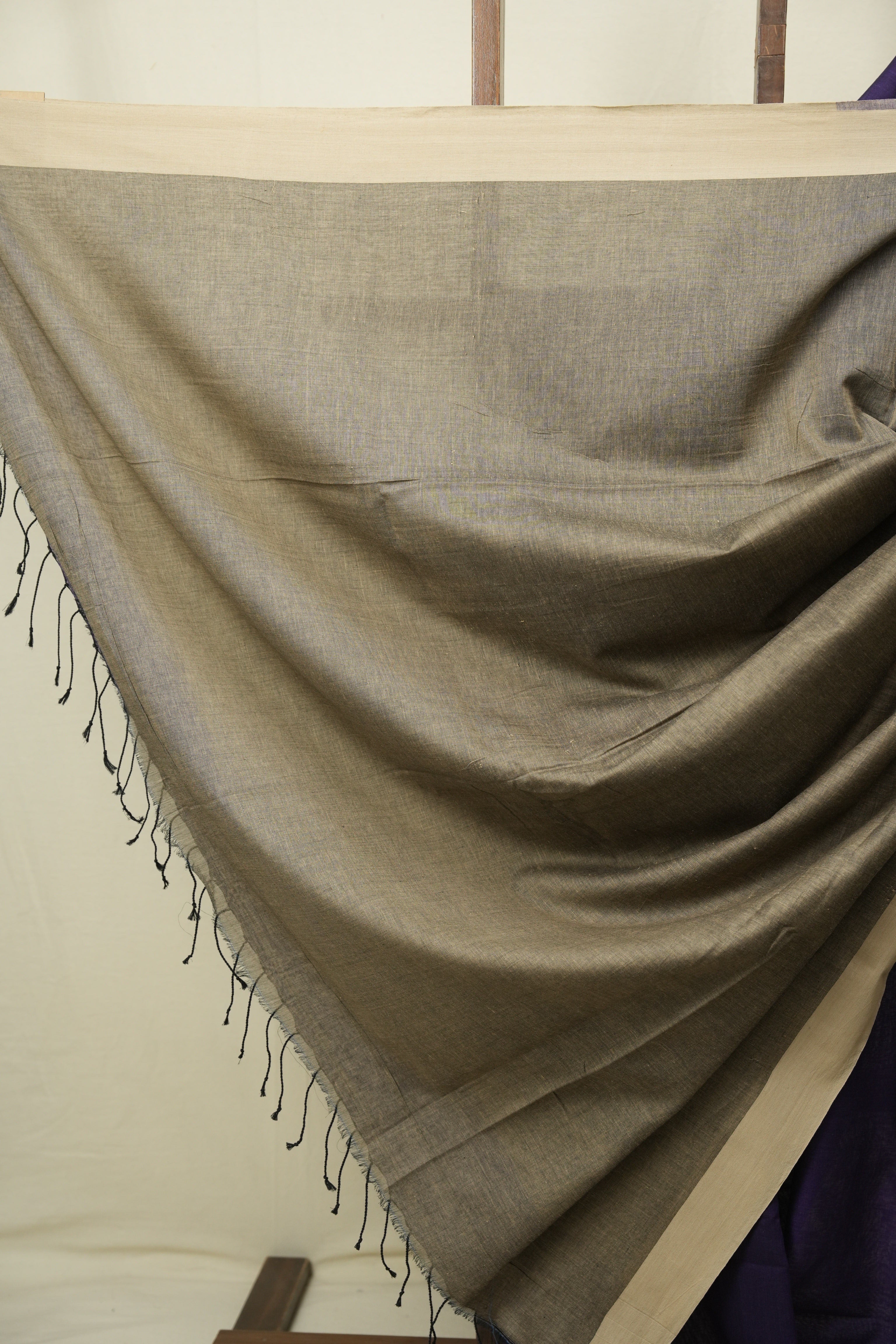 Purple Bengal Cotton Saree - SRPBCS200
