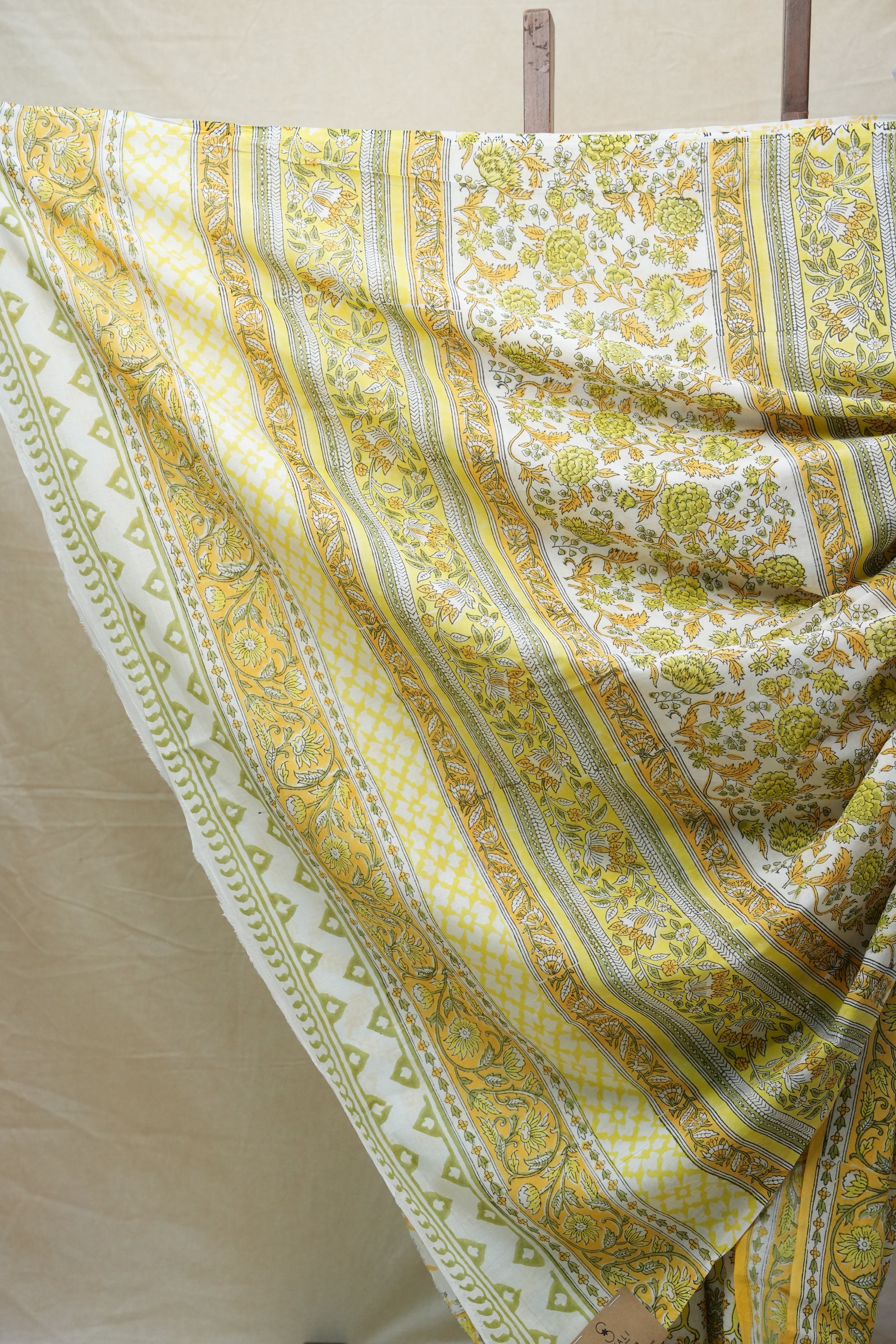 White HBP Cotton Saree - SRWCS2570