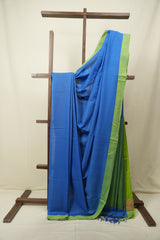 Blue Bengal Cotton Saree - SRBBCS199