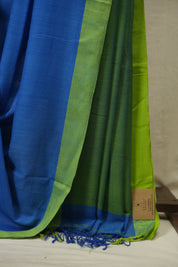 Blue Bengal Cotton Saree - SRBBCS199