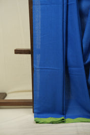 Blue Bengal Cotton Saree - SRBBCS199