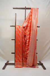 Orange Banarasi Silk Saree - SROBSS669