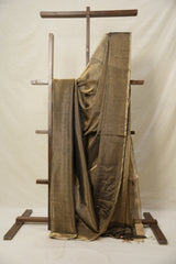 Black Gold Maheshwari Tissue Saree - SRBGMTS702