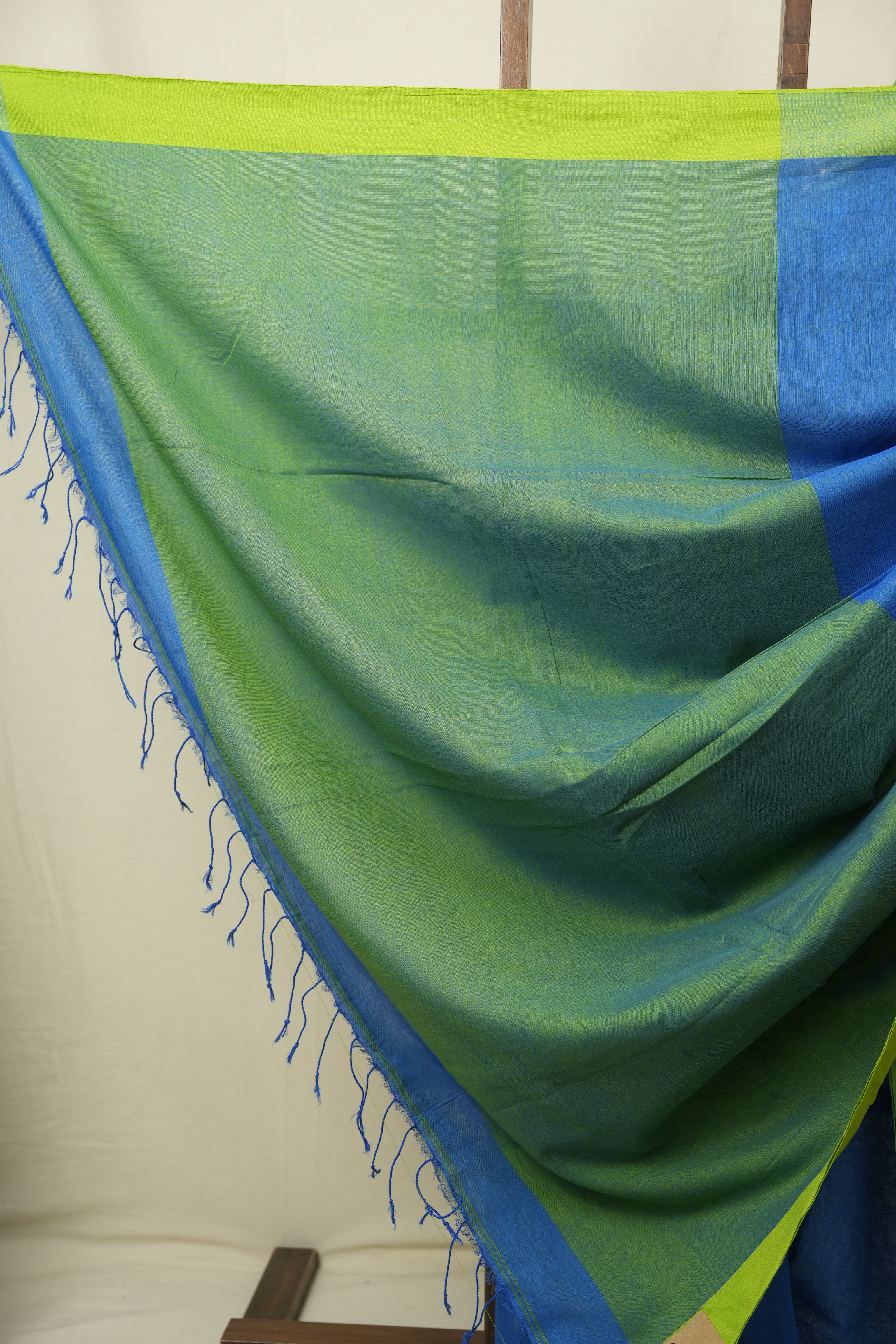 Blue Bengal Cotton Saree - SRBBCS199