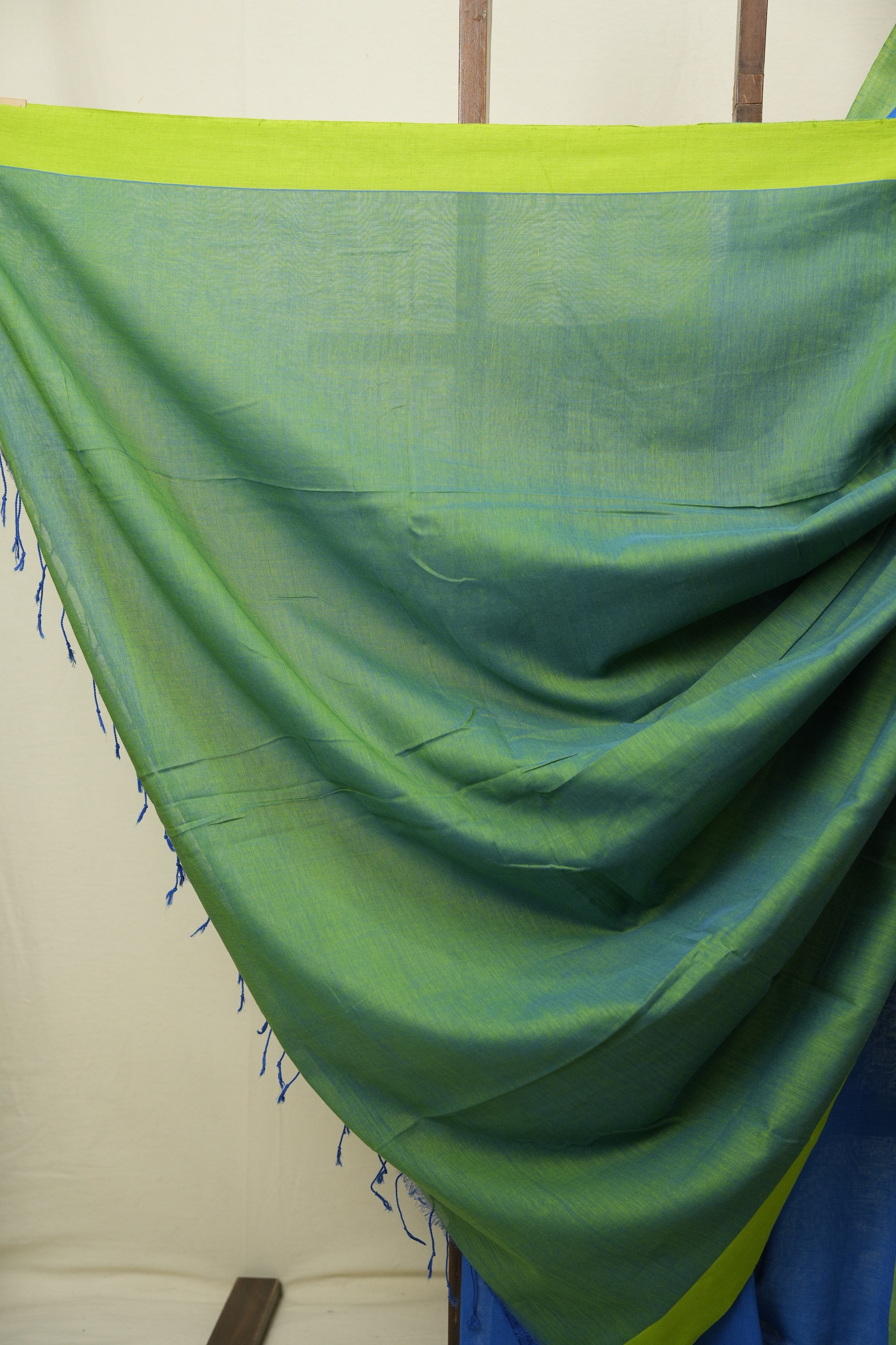 Blue Bengal Cotton Saree - SRBBCS199
